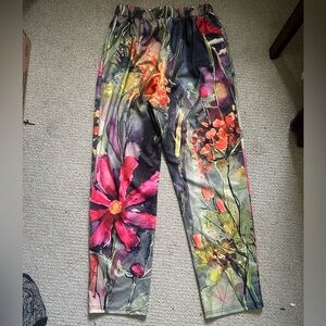 Watercolor Style Floral pants